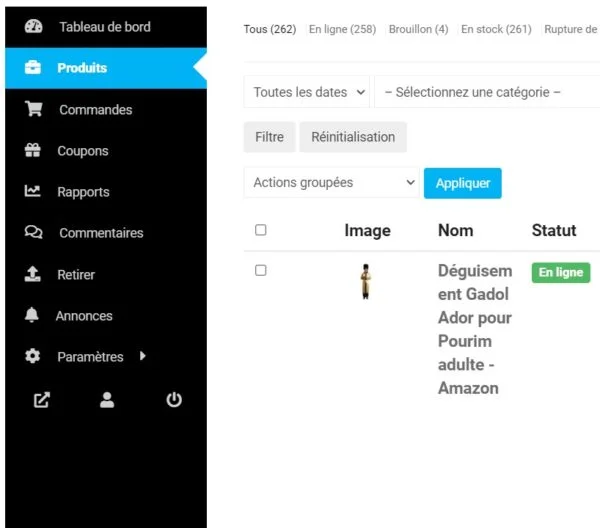 Gestion de compte jewstore