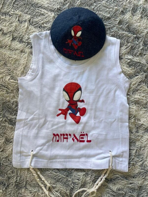 ensemble kippa et tsitsit spidy